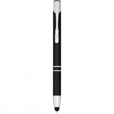 Logo trade promotional items image of: Moneta anodized aluminium click stylus ballpoint pen